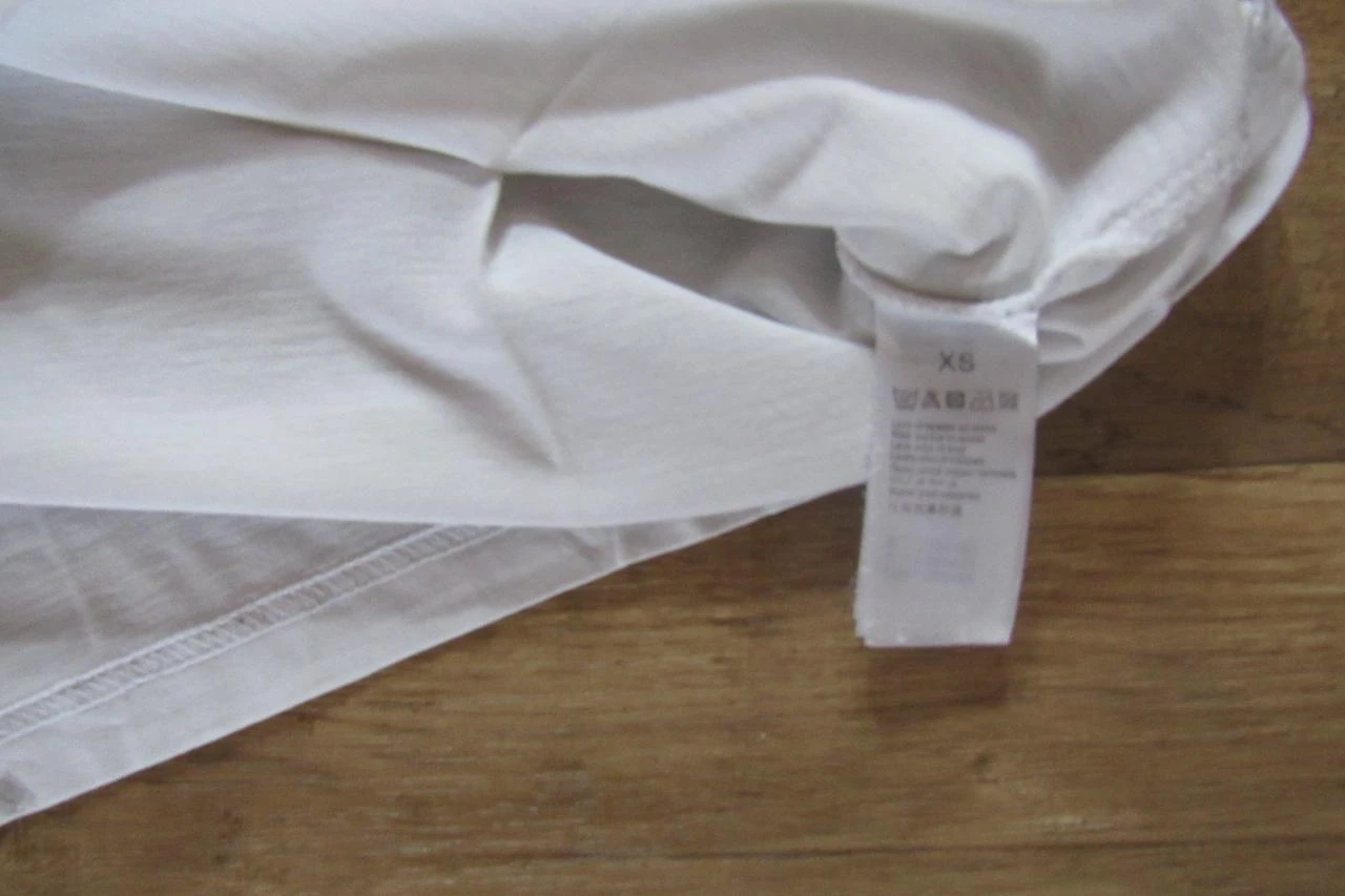 WHITE AND BORDEAUX MC T-SHIRT - BIZZBEE - SIZE XS - #09 – photo 3